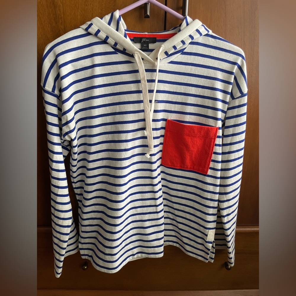 J Crew striped pullover sweatshirt